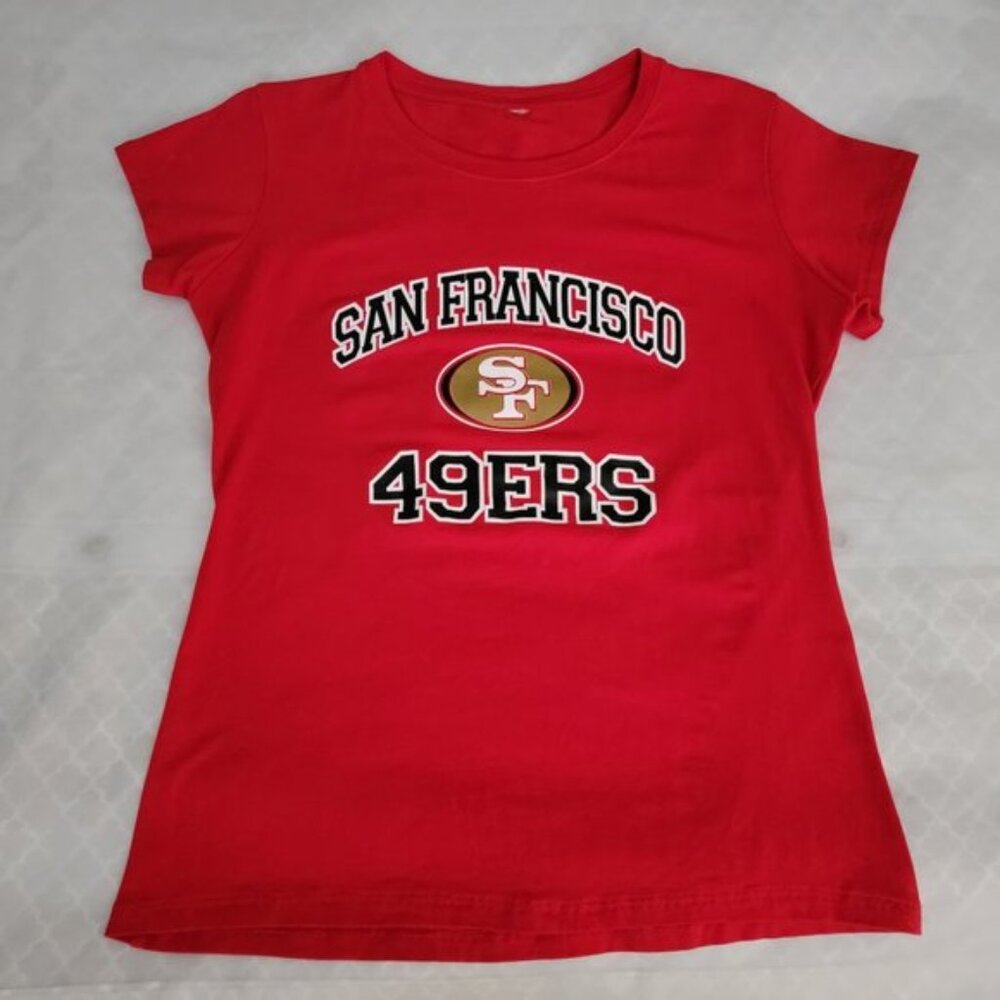 Feminine 49ers Short Sleeve Scoop Neck Top San Francisco  SF Women's Size S